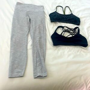 Lululemon bundle. Leggings are 6, bras are 8